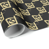 Freimaureremblem Geschenkpapier (Rolleneckpunkt)