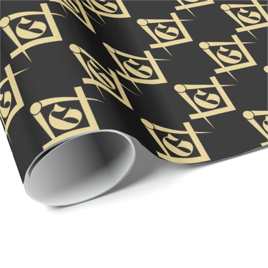 Freimaureremblem Geschenkpapier (Rolleneckpunkt)