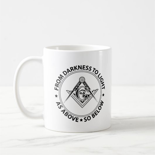 Freimaureremblem Kaffeetasse (Links)