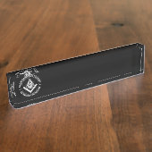 Freimaureremblem Namensplakette (Seite)