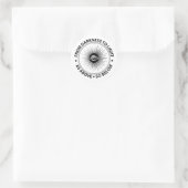 Freimaureremblem Runder Aufkleber (Tasche)