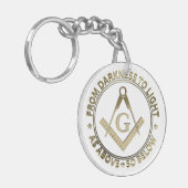 Freimaureremblem Schlüsselanhänger (Vorderseite links)