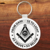 Freimaureremblem Schlüsselanhänger (Vorderseite)