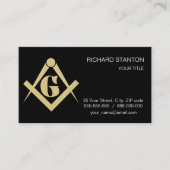 Freimaureremblem Visitenkarte (Vorderseite)