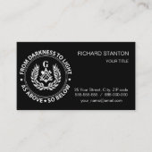 Freimaureremblem Visitenkarte (Vorderseite)