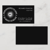 Freimaureremblem Visitenkarte (Vorne/Hinten)