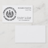 Freimaureremblem Visitenkarte (Vorne/Hinten)