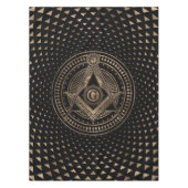 Freimaurerensymbol Platz und Kompasse Tischdecke (Vorderseite)