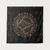 Freimaurerensymbol Platz und Kompasse Wandteppich (Vorderseite (Horizontal))