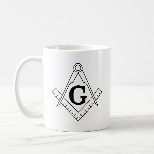 Freimaurerfreimaurerlogo Kaffeetasse (Links)