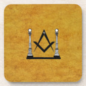 Freimaurergetränk-Untersetzer Getränkeuntersetzer (Vorderseite)