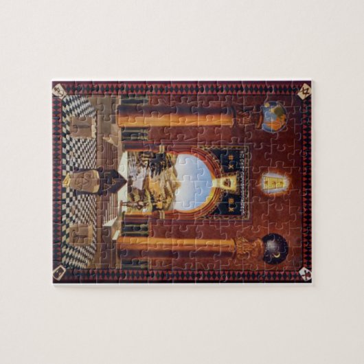 Freimaurerhäuschen Puzzle (Horizontal)