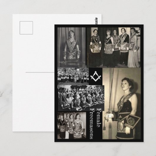 Freimaurerinnen Postkarte (Vorne/Hinten)