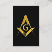 Freimaurerkarte Visitenkarte (Rückseite)