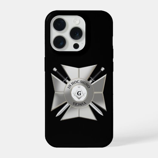 Freimaurerkreuz iPhone Hülle (Rückseite)