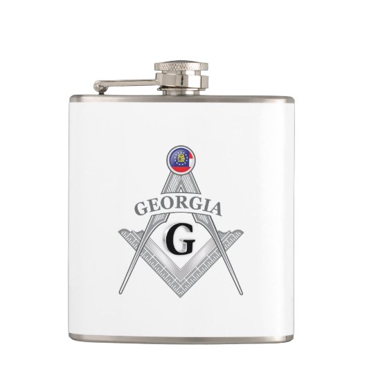 Freimaurerloge des Staat Georgien Flachmann (Vorderseite)