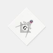 Freimaurerloge des Staat Georgien Serviette (Ecke)