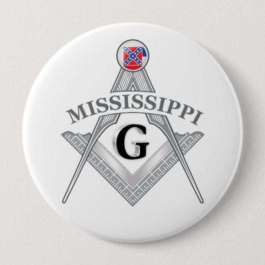 Freimaurerloge des Staat Mississippi Button (Vorderseite)
