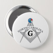 Freimaurerloge des Staat North Carolina Button (Vorne & Hinten)