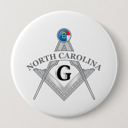 Freimaurerloge des Staat North Carolina Button (Vorderseite)