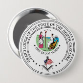 Freimaurerloge des Staat North Carolina Button (Vorne & Hinten)