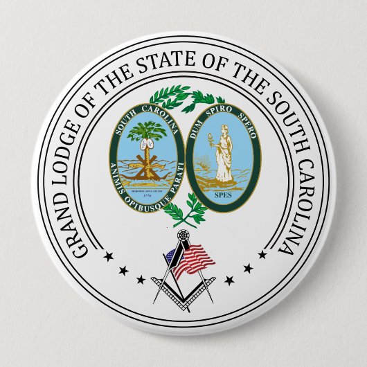 Freimaurerloge des Staat South Carolina Button (Vorderseite)
