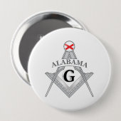 Freimaurerloge des Staat von Alabama Button (Vorne & Hinten)