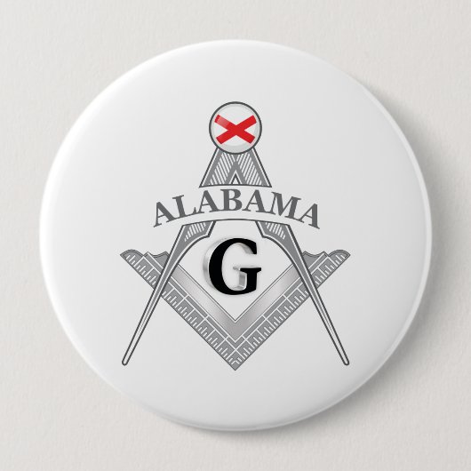 Freimaurerloge des Staat von Alabama Button (Vorderseite)