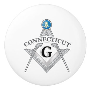 Freimaurerloge des Staat von Connecticut Keramikknauf