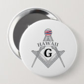 Freimaurerloge des Staat von Hawaii Button (Vorne & Hinten)