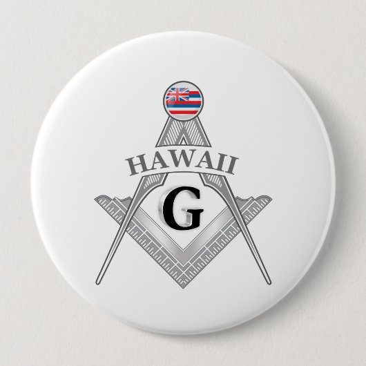 Freimaurerloge des Staat von Hawaii Button (Vorderseite)