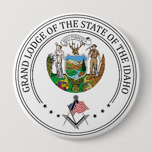 Freimaurerloge des Staat von Idaho Button