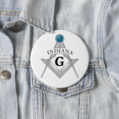 Freimaurerloge des Staat von Indiana Button (Beispiel)