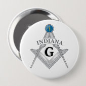 Freimaurerloge des Staat von Indiana Button (Vorne & Hinten)