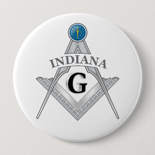 Freimaurerloge des Staat von Indiana Button (Vorderseite)