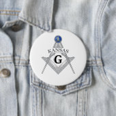 Freimaurerloge des Staat von Kansas Button (Beispiel)