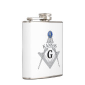 Freimaurerloge des Staat von Kansas Flachmann (Rechts)