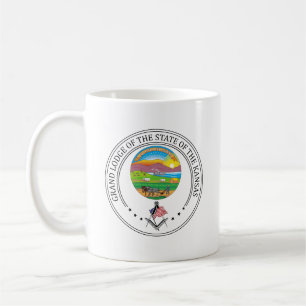 Freimaurerloge des Staat von Kansas Kaffeetasse