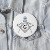 Freimaurerloge des Staat von Massachusets Button (Beispiel)