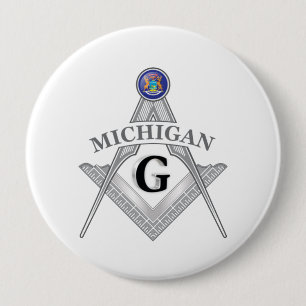 Freimaurerloge des Staat von Michigan Button