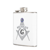 Freimaurerloge des Staat von Michigan Flachmann (Links)