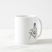 Freimaurerloge des Staat von Michigan Kaffeetasse (VorderseiteRechts)