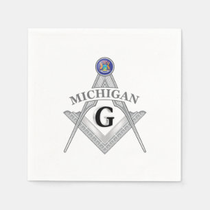 Freimaurerloge des Staat von Michigan Serviette