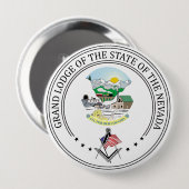 Freimaurerloge des Staat von Nevada Button (Vorne & Hinten)