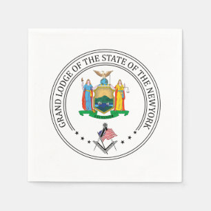 Freimaurerloge des Staat von New York Serviette