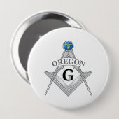 Freimaurerloge des Staat von Oregon Button (Vorne & Hinten)