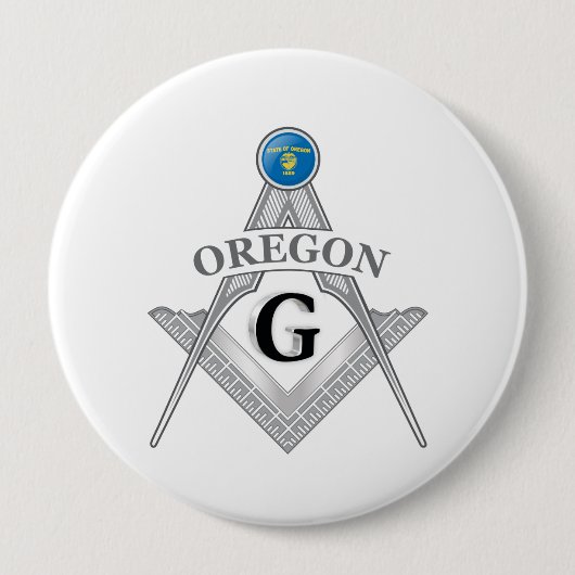 Freimaurerloge des Staat von Oregon Button (Vorderseite)
