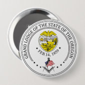 Freimaurerloge des Staat von Oregon Button (Vorne & Hinten)