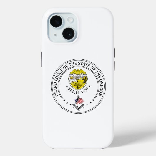 Freimaurerloge des Staat von Oregon Case-Mate iPhone Hülle (Rückseite)