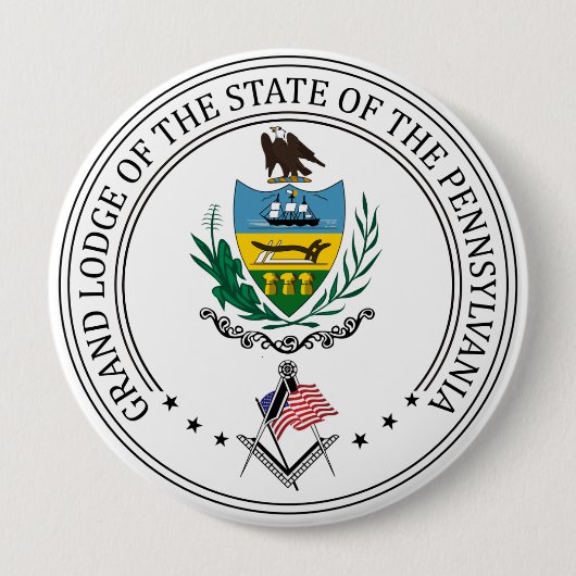 Freimaurerloge des Staat von Pennsylvania Button (Vorderseite)